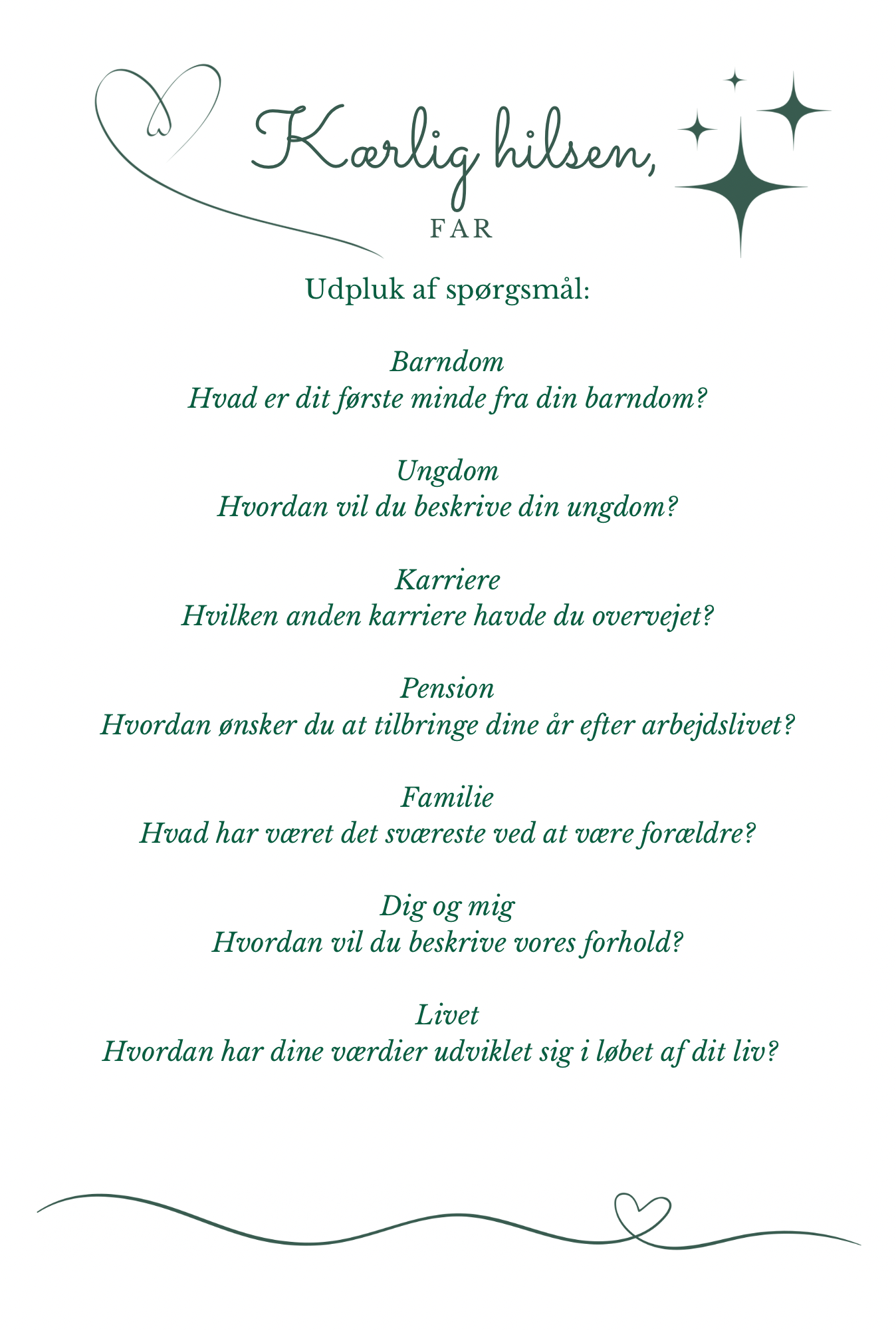 Kærlig hilsen, far